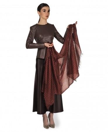 Палантин Женский W40-MOSAIQUE/ROUILLE